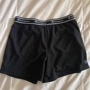 Youth black champion athletic shorts